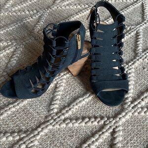 Vince Camuto Navy Strappy Heels